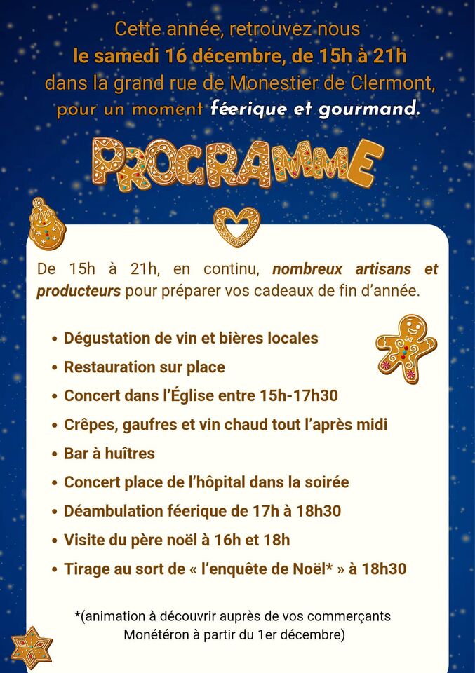 Programme marche Noel 2023