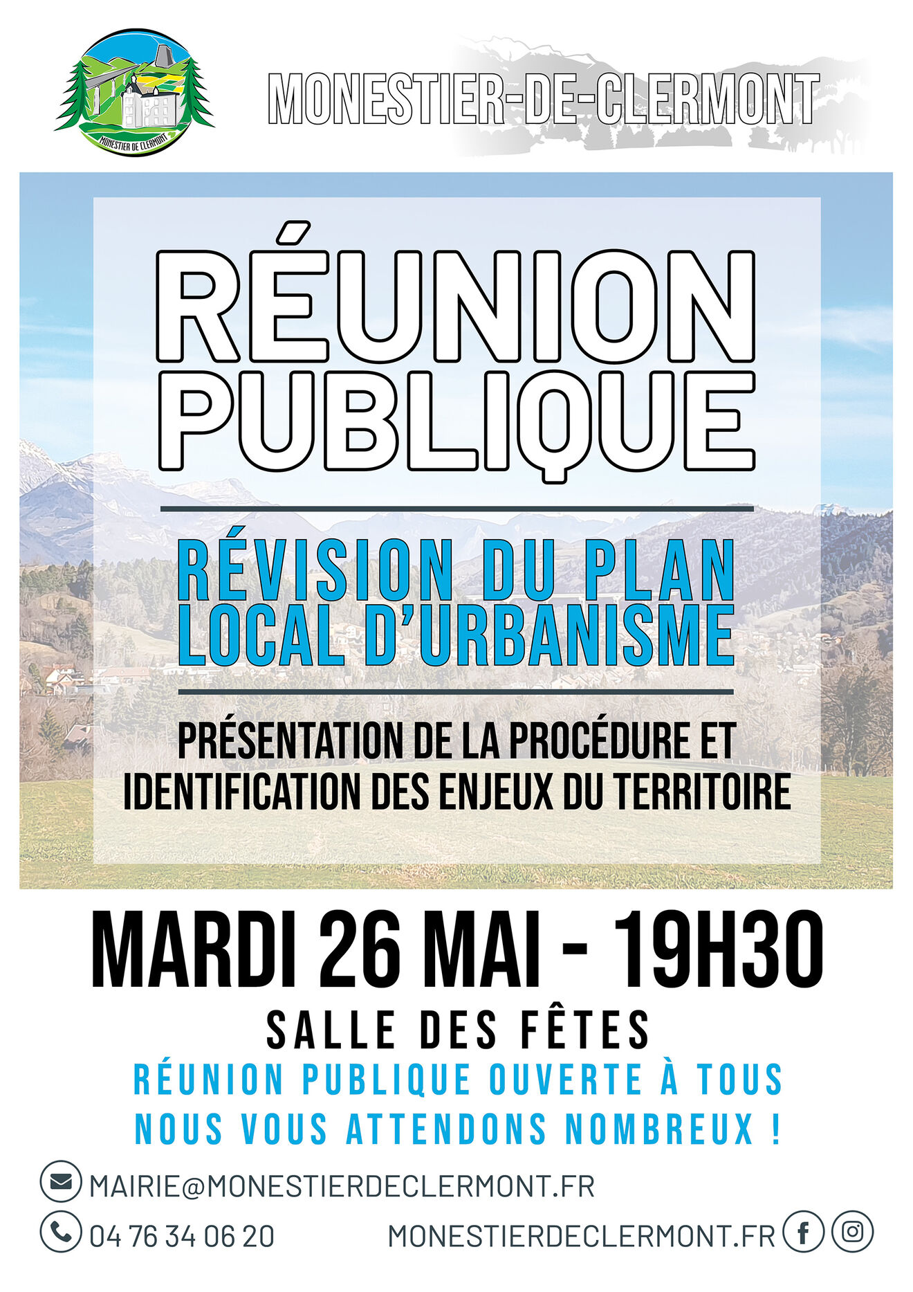 RÉUNION PUBLIQUE : Révision du PLU