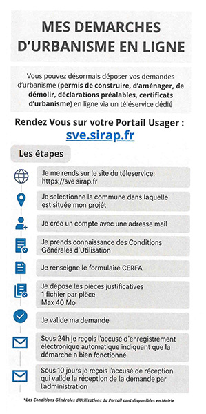 Dossier d’urbanisme par voie dématérialisée